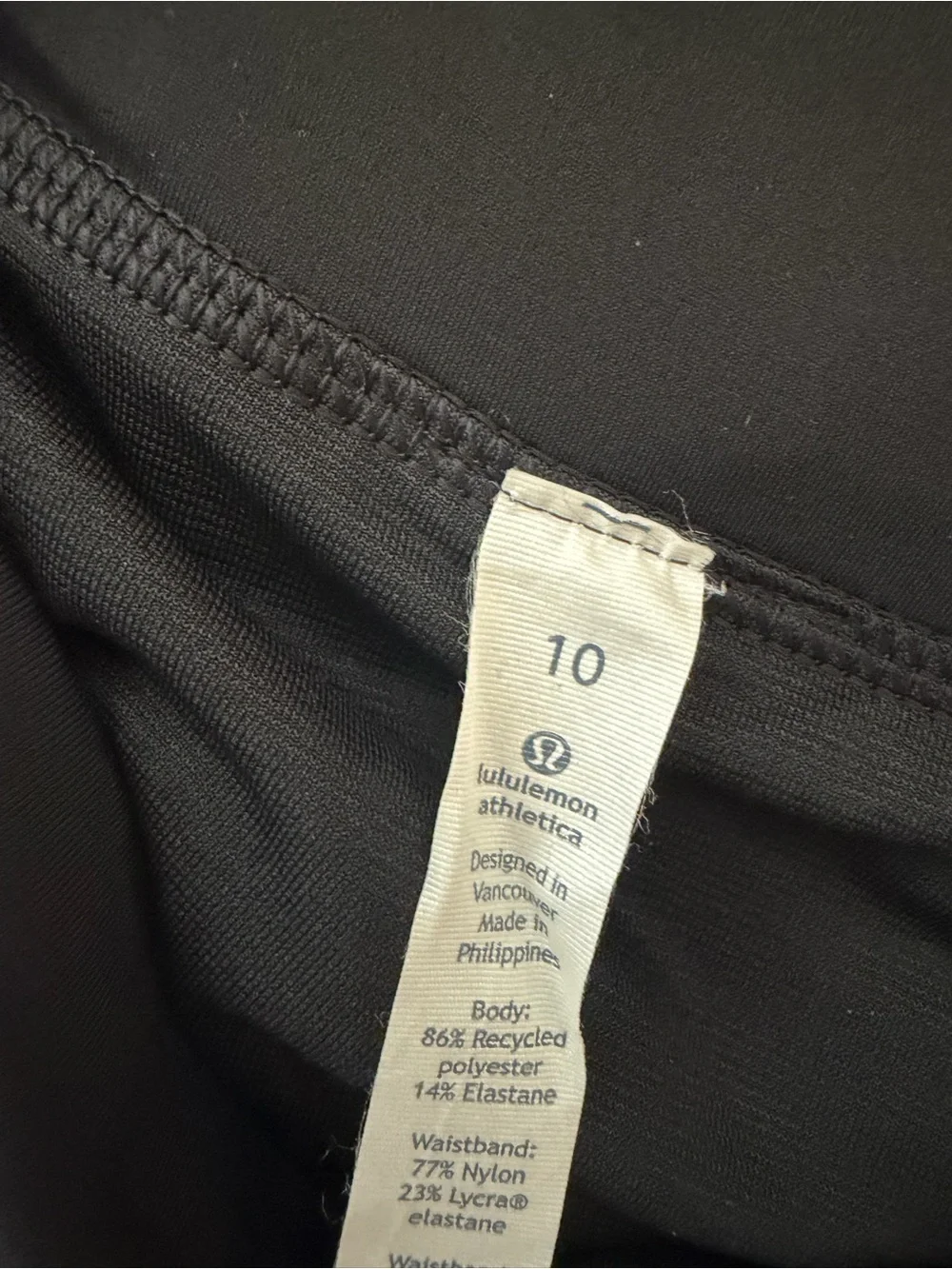 Lululemon Speed Short 2.5” Size 10 Florence Lace White Black - Picture 5 of 5